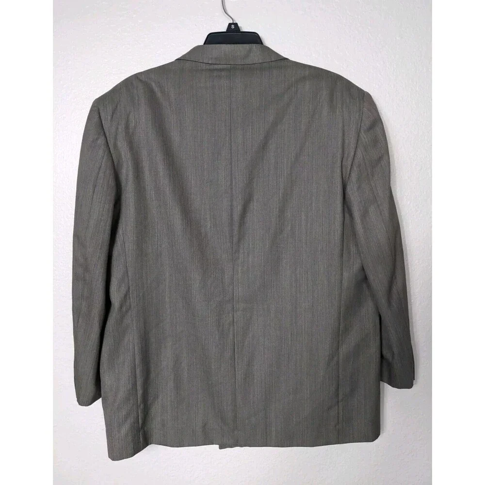 Paolo Gucci Men Sz 46 R Vintage Navy Striped Front Pockets New‎ Wool Blazer 338